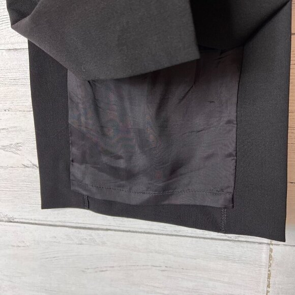 Lafayette 148 New York Skirt Womens Size 4 Black Wool Blend Double Vent Pencil - Picture 15 of 16